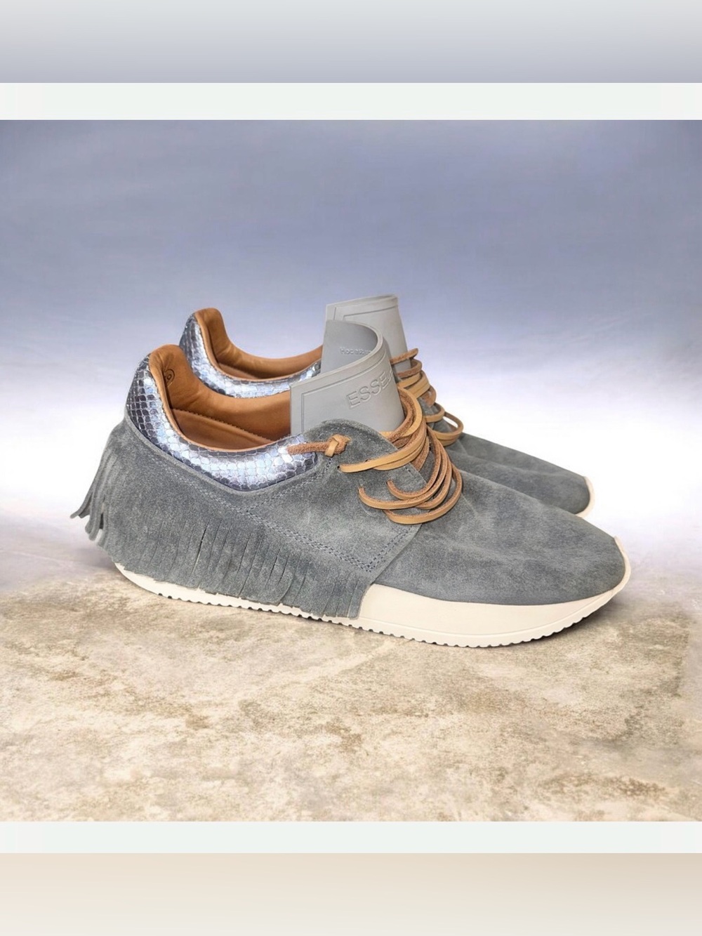 Esseutesse WINSTON suede fringe sneakers size 39 WOMEN’s tennis shoes size 8 8.5